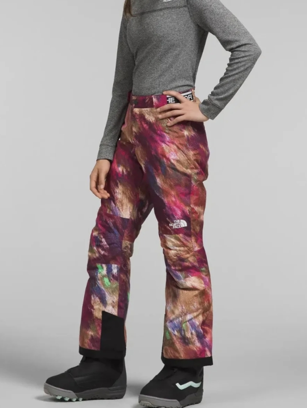 THE NORTH FACE Girls' Freedom Pant Boysenberry Paint Size Medium 10 NEW